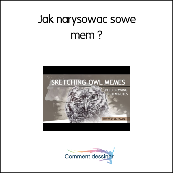 Jak narysować sowę mem